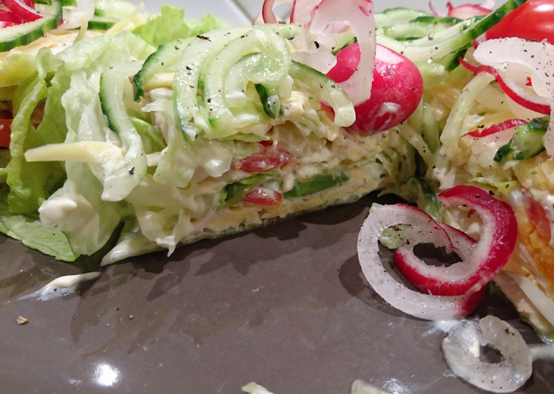 Salattorte aus dem Schichttortenbackset - Kochen mit Fleer