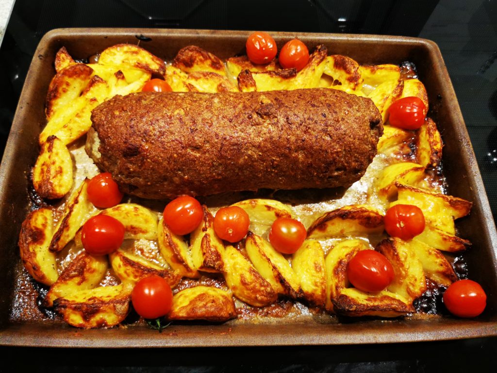 Ricotta Hackbraten mit Western Potatoes - Kochen mit Fleer